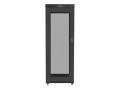 LANBERG SZAFA STOJĄCA RACK 19" 27U 800X1000 DRZWI PERFOROWANE LCD CZARNA FF01-8027-23BL (FLAT PACK)