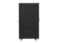 Szafa rack Lanberg FF01-6827-12B (27U; 19''; 1390mm / 600mm / 800 mm; stojąca; Pełne, Szklane; 800 kg; kolor czarny)
