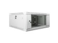 Lanberg :: Rack Cabinet 19? Wall-Mount 4U/600X600 (flat-pack) V2 Grey, Glass door