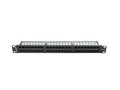 PATCH PANEL 48 PORT 1U 19" KAT.6 UTP CZARNY LANBERG