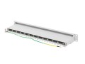 PATCH PANEL 24 PORT 1U 19" KAT.7 FTP EKRANOWANY SZARY LANBERG