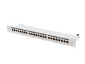 PATCH PANEL 24 PORT 1U 19" KAT.7 FTP EKRANOWANY SZARY LANBERG