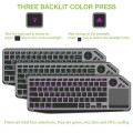 Bezprzewodowa Klawiatura Dualna BT/RF Touchpad LED RGB
