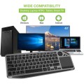 Bezprzewodowa Klawiatura Dualna BT/RF Touchpad LED RGB