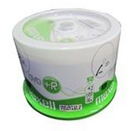 MAXELL DVD+R 4,7GB, 50 szt. w opakowaniu cake (szpindel). Prędkość zapisu 16X, 120 min. Płyty do nadruku atramentowego. Przeznaczenie Multimedia.