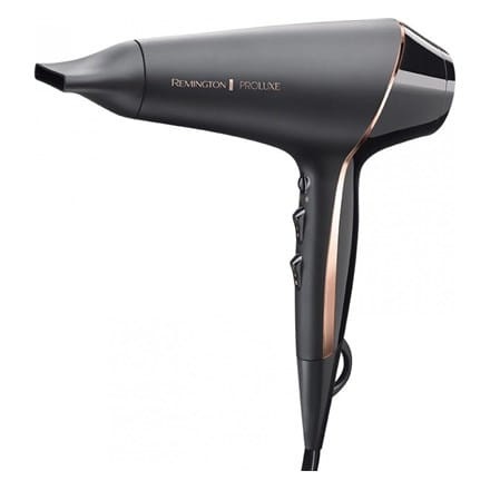 Suszarka do włosów Remington AC9140B ProLuxe, Blac | Suszarka do włosów ProLuxe | AC9140B | 2400 W | Liczba ustawień temperatury 3 | Funkcja jonowa | Dysza dyfuzora | Czarny