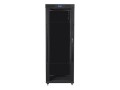 LANBERG SZAFA STOJĄCA RACK 19" 42U 800X800 DRZWI SZKLANE LCD CZARNA FF01-8842-12BL (FLAT PACK)