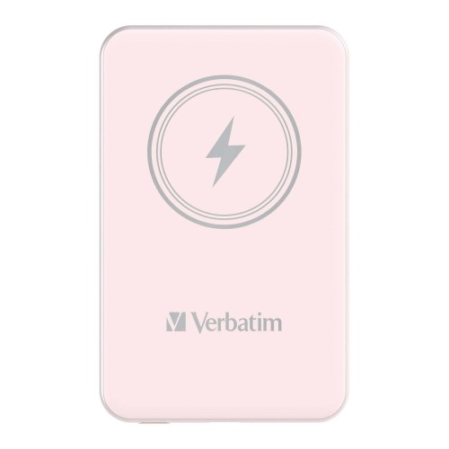 Powerbank Verbatim Charge 'n' Go Magnetic Wireless 10000mAh USB-C PD 3.0 Pink