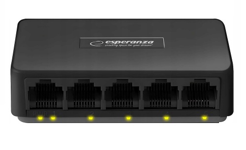 Switch 5-Portowy 10/100/1000 ESPERANZA ONYX ENS103
