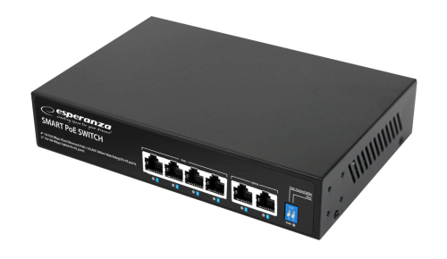 Switch 6-Portowy POE 10/100 60W ESPERANZA SPINNER ENS105