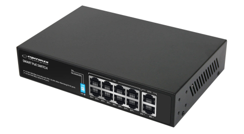 Switch 10-Portowy POE 10/100 120W ESPERANZA MATRIX ENS108