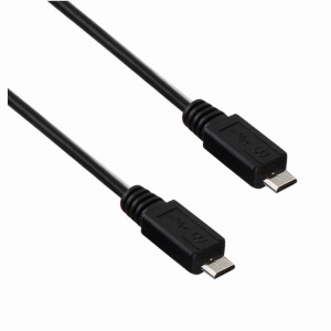 Kabel USB 2.0 Akyga AK-USB-17 micro USB B(M) - micro USB B(M) 0,6m czarny