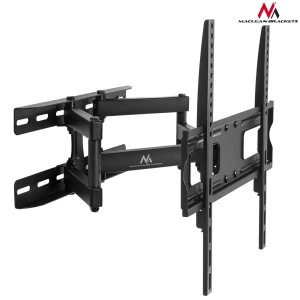 Uchwyt do telewizora lub monitora Maclean MC-760, uniwersalny, max VESA 400x400, 26-55", 30kg, czarny