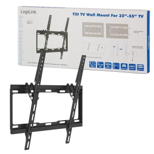 Uchwyt ścienny LogiLink do telewizora LCD/LED nachylenie -14/0, VESA 400x400, 32-55"