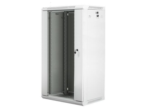 Szafa instalacyjna Rack wisząca 19" 22U 600x450 szara Lanberg (flat pack)