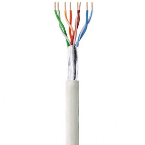 Kabel instalacyjny Techly 100% miedź skrętka Cat.6 F/UTP linka 305m szary