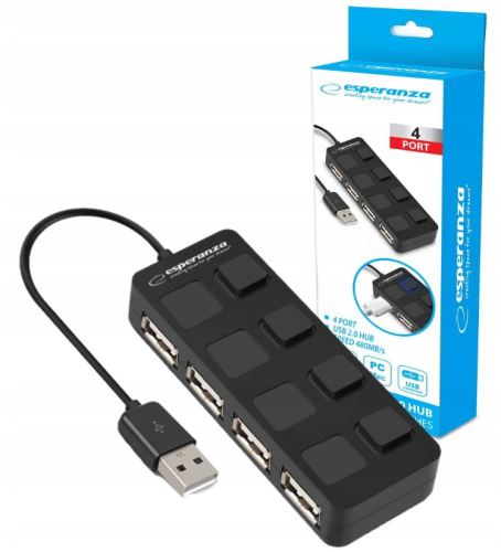 ESPERANZA HUB 4x USB 2.0 EA161