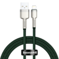 Kabel USB do Lightning Baseus Cafule, 2.4A, 1m (zielony)