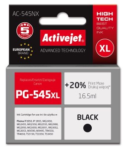Activejet AC-545NX Tusz (zamiennik Canon PG-545XL; Supreme; 16,5ml; Black)