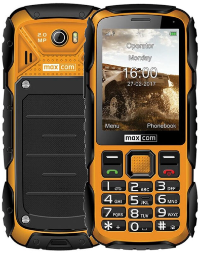 Telefon Komórkowy MAXCOM MM920 STRONG ŻÓŁTY