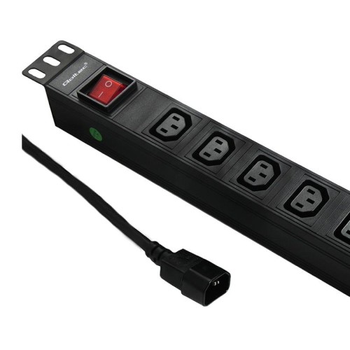 Listwa zasilająca Qoltec do RACK 19" 1U 10A PDU 8xIEC C13 2m
