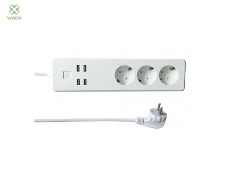 Listwa zasilająca Smart Woox Wi-Fi 3xSchuko, 4xUSB