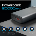 Powerbank Extralink EPB‑126  45W PD USB‑C 20000mAh Srebrny