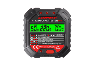 Tester gniazd z wyświetlaczem cyfrowym Habotest HT107D