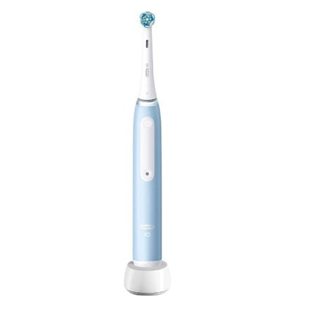 Elektryczna szczoteczka do zębów Oral-B | iO3N | Akumulator | Dla dorosłych | Liczba główek szczoteczki w zestawie 1 | Liczba trybów szczotkowania zębów: 3 | Lodowaty błękit
