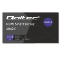 QOLTEC ROZDZIELACZ SPLITTER 2XHDMI 4KX2K | 6GB/S | 60HZ