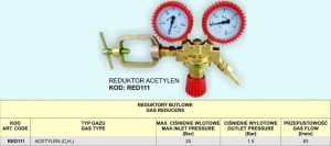 REDUKTOR ACETYLEN RED111 .