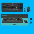 Zestaw klawiatura + mysz membranowa Logitech MK540 920-008685 (USB; kolor czarny; optyczna; 1000 DPI)
