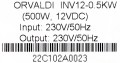 Orvaldi Inverter 12-500W Technologia line-interactive 0,5 kVA