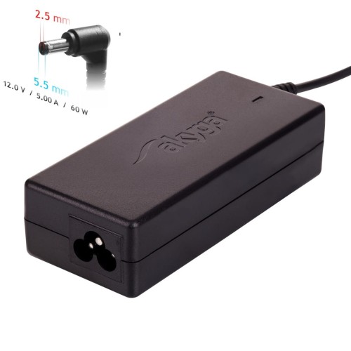 Akyga AK-ND-30 adapter zasilający/ inwentor Wewnętrzna 60 W Czarny