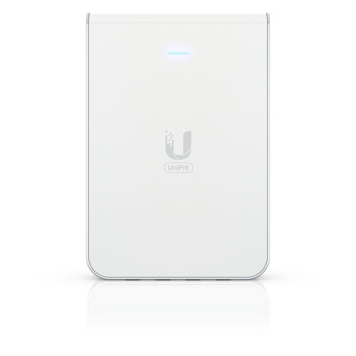 Acces Point Wi-Fi 6 Ubiquiti UniFi U6 In-Wall 2.4GHz(2x2)/5GHz(4x4)/6GHz(–) PoE+/PoE 4x1G 1x2,5G
