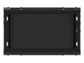 LANBERG SZAFA WISZĄCA RACK 19" 6U 600X600 DRZWI METALOWE CZARNA (FLAT PACK) WF01-6606-00B