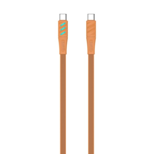 Kabel do ładowania Havit Typ C CB6254 pomarańczowy