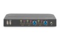 Digitus Przełącznik KVM, 2 x 1 HDMI, wyjście HDMI, USB, 4K x 2K przy 60 Hz