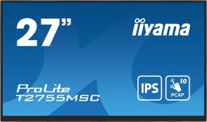 iiyama ProLite T2755MSC-B1 monitor komputerowy 68,6 cm (27") 1920 x 1080 px Full HD LED Ekran dotykowy Blad Czarny