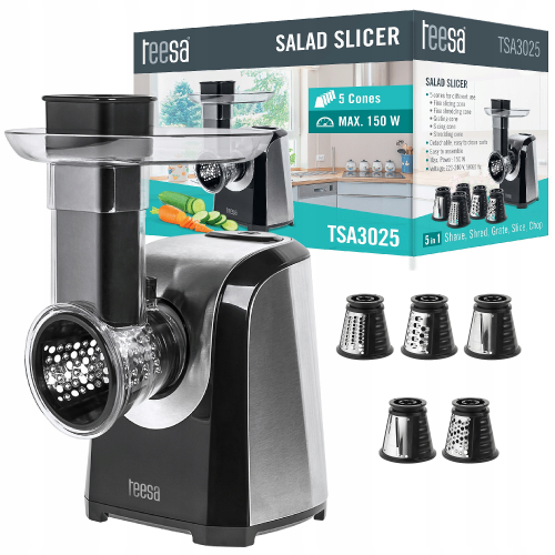 Szatkownica elektryczna do warzyw Teesa TSA3025 150 W 5 końcówek