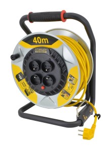 STANLEY-PRZEDŁUŻACZ BĘBNOWY 40m 3x1,5mm 16A IP20