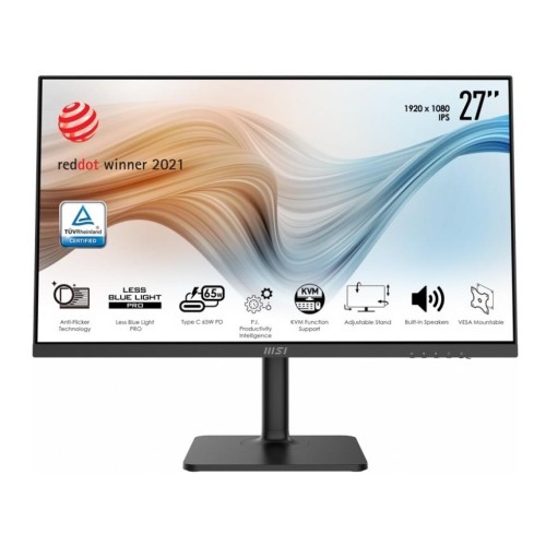 Monitor MSI 27" Modern MD272P HDMI DP USB-C czarny - USZ OPAK