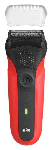 Braun Series 3 300s Golarka foliowa Przycinarka Czarny, Czerwony