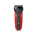Braun Series 3 300s Golarka foliowa Przycinarka Czarny, Czerwony