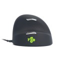 Ergonomiczna mysz dla praworęcznych R-Go Pele HE USB duża czarna/srebrna retail