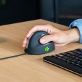 Ergonomiczna mysz R-Go Maus HE ergonomicznie praworęczna USB średnia czarna retail