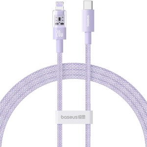 Kabel Baseus Gem USB C-IP 20W 1m (fioletowy)