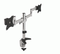 Uchwyt biurkowy do dwóch monitorów LCD Maclean MC-714 13-27" 8kg aluminiowy