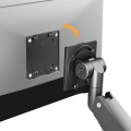 MACLEAN UCHWYT BIURKOWY DO MONITORA LCD 17-57", 27KG, VESA MAX 200X200 PODWÓJNE RAMIĘ MC-968