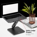 MACLEAN PODSTAWKA BIURKOWA NA MONITOR LUB LAPTOP, SPRĘŻYNA GAZOWA, DO PRACY STOJĄCO SIEDZĄCEJ, CZARNA MC-493